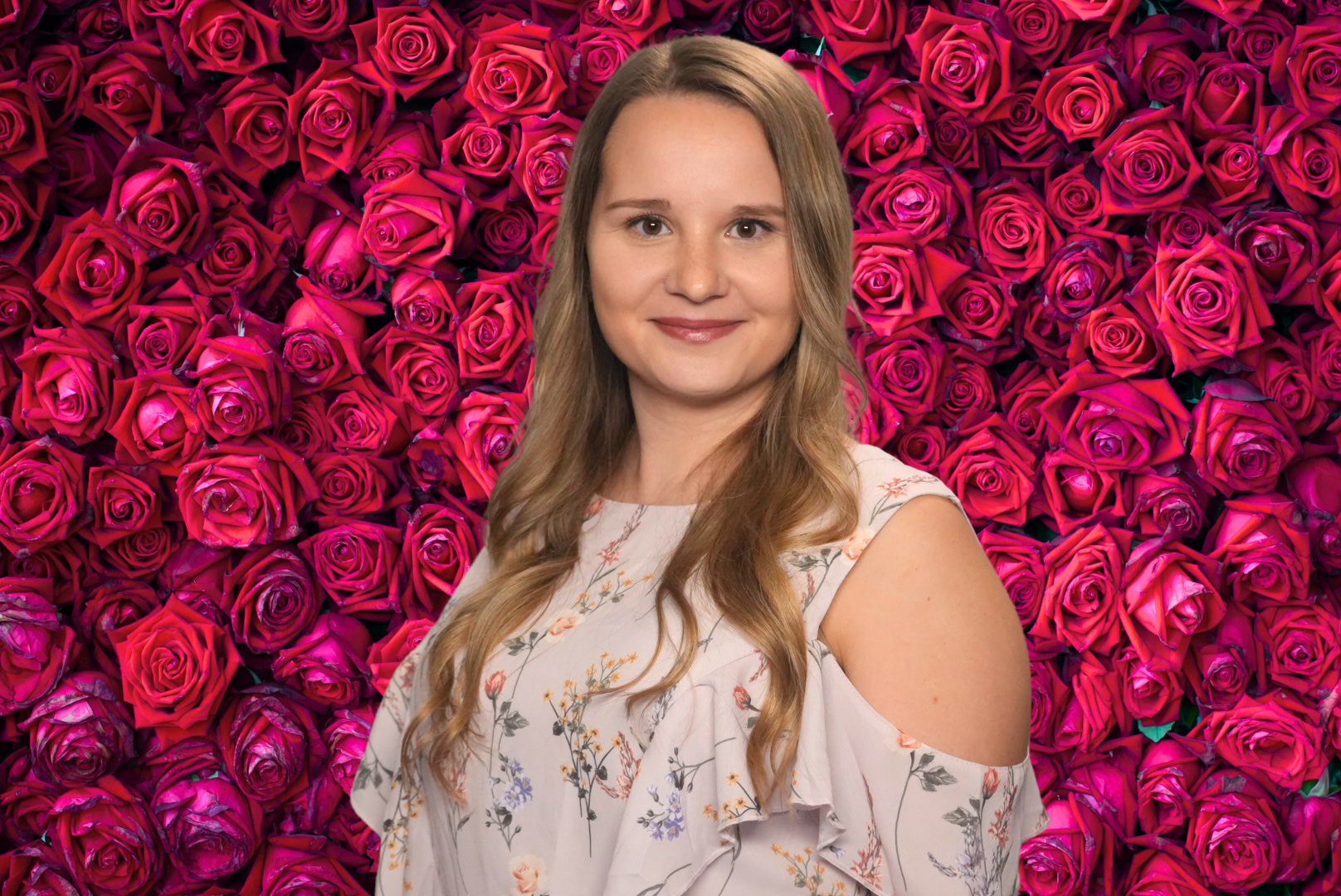 Foto mit ausgetauschtem Hintergrund durch die Greenscreen Fotobox von Spiegel Event